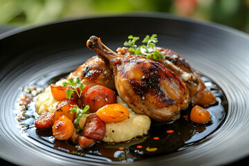 roasted chicken with vegetables