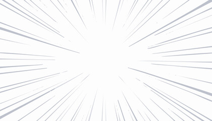 Obraz premium Comic speed lines background with radial burst effect. Cartoon anime action rays motion. Perspective zoom explosion with splashes. Vector,flash, hero, speed, superhero, motion, abstract, cartoon,