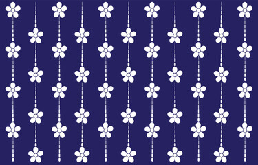 Indigo Dye flower fabric background blooming floral pattern blue natural print paper postcard backdrop blossom textile repeat wrapping seamless