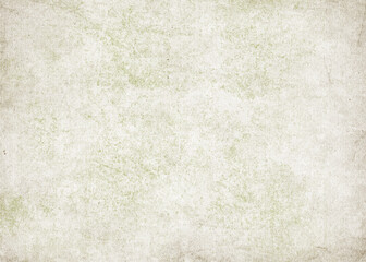 Vintage Grunge Old Paper Background Texture with Subtle Green Tone and Distressed Surface