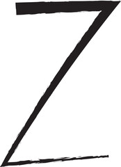 script brush font letter z