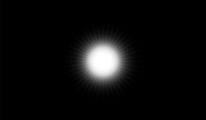 Obraz premium burst rays light effect on black background