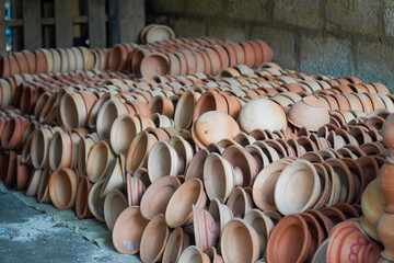 pottery for sale at the market