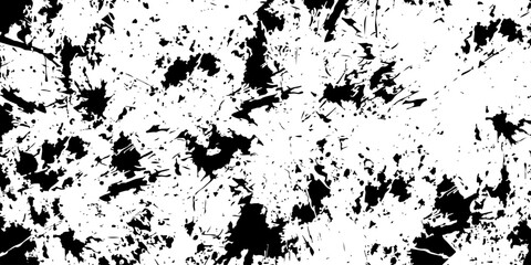 Splattered ink halftone texture with rough, random textures and dynamic grunge smears vector illustration