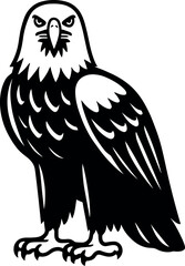 Eagle vector silhouette design