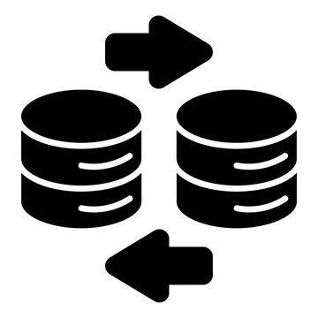 An icon design of database transfer