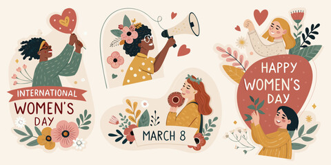 vector illustration of women's day clip art