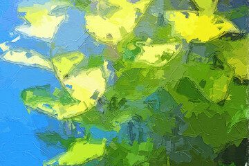 Various oil paintings, flowers, marine creatures, fish scenery, plum blossoms, waterfalls, beautiful scenery