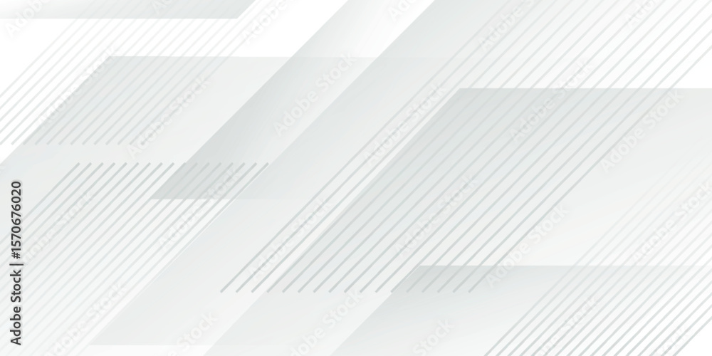 Aufkleber abstract gray background overlapping layers on white space with smooth gray lines effect decoration.