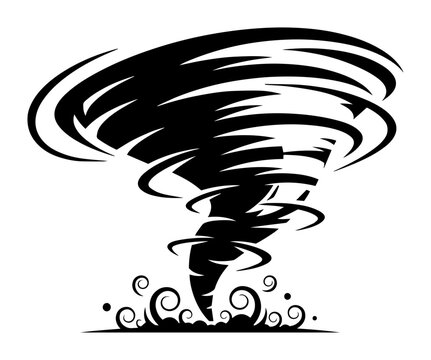tornado twister storm vector icon