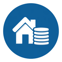 House money for property loan showing equity and amortization schedule. financial icon for real estate investment