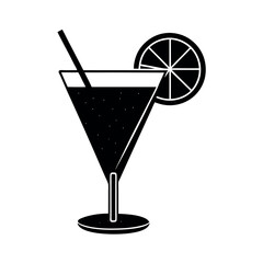 Green Cocktail Glass  