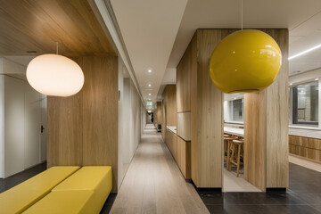 minimalist workspace designed for safety and health featuring ultrabright colors and clean lines