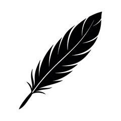 Obraz premium Green Feather Icon 