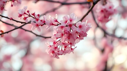 Obraz premium pink cherry blossom