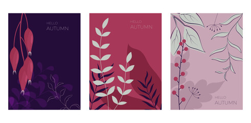 hello autumn posters