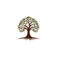 Naklejka premium Tree Logo