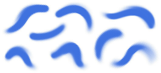Abstract grainy gradient with halftone dots, brush texture, and fluid shapes. Vintage stipple and spray effect