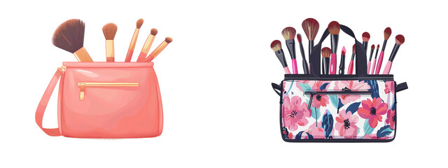 Makeup Brush Bags with Tools