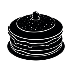 Green Pancake Illustration