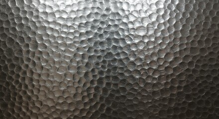 Hammered Metal Texture: Silver Sheen, Abstract Background