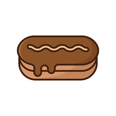 eclair icon vector design template simple and clean