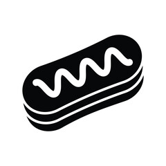 eclair icon vector design template simple and clean