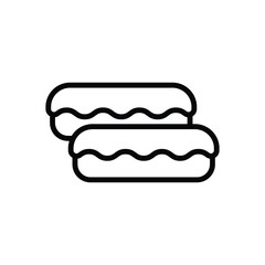 eclair icon vector design template simple and clean