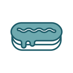 eclair icon vector design template simple and clean