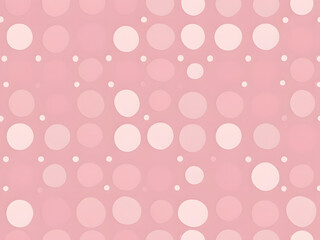 white polka dot seamless pattern on pink background