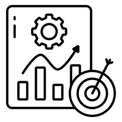 Modern design icon of data analytics