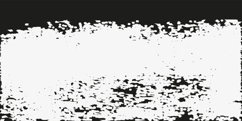 Black and white grunge. Distress overlay texture. Abstract surface dust and rough dirty wall background concept. Worn, torn, weathered effect. Vector illustration, EPS 10.