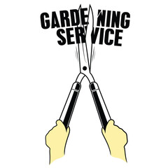 gardening service design illustration.