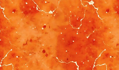 A Abstract orange and white marbled texture with flowing lines and speckles