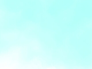 水彩風の爽やかなミントグリーンの斜めグラデーション背景 © 真知子 甲斐
