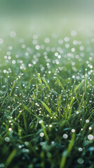 dew drops on grass
