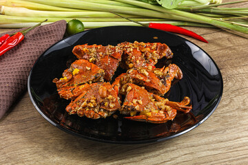 Steamed Spider crab Claws in tamatind sauce