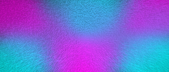 Radiant gradient background features captivating blend of turquoise and vibrant magenta hues, a captivating artistic texture.