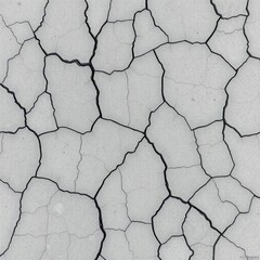 Cracked concrete texture with deep fractures and grainy dust dep