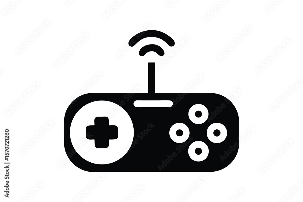 Poster wireless game controller icon