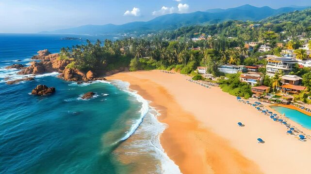 Coastal beachscape