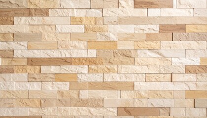 Obraz premium dusty cream zircoon color brick tile wall texture pattern backdrop cutout