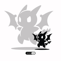 [ MEIJICRAFT ] Character Dragon Shadow Chibi.eps