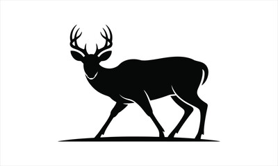 Majestic deer silhouette design