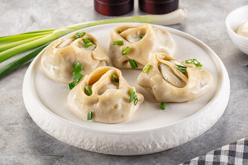 Uzbek cuisine - staffed Manti with meat