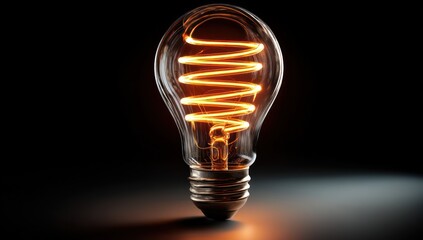 Visualization of a glowing bulb, symbolizing the process of creative thinking and idea generation.