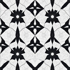 Geometric stone pattern with high contrast shapes, stylized floo