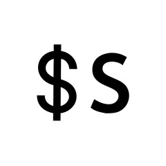 Stylized Dollar Sign With Transparency currency finance