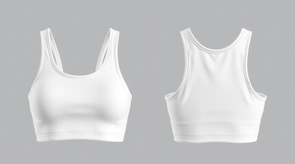 White Women's Sports Bra
