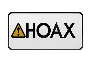 HOAX SIGN PNG TRANSPARENT BACKGROUND 